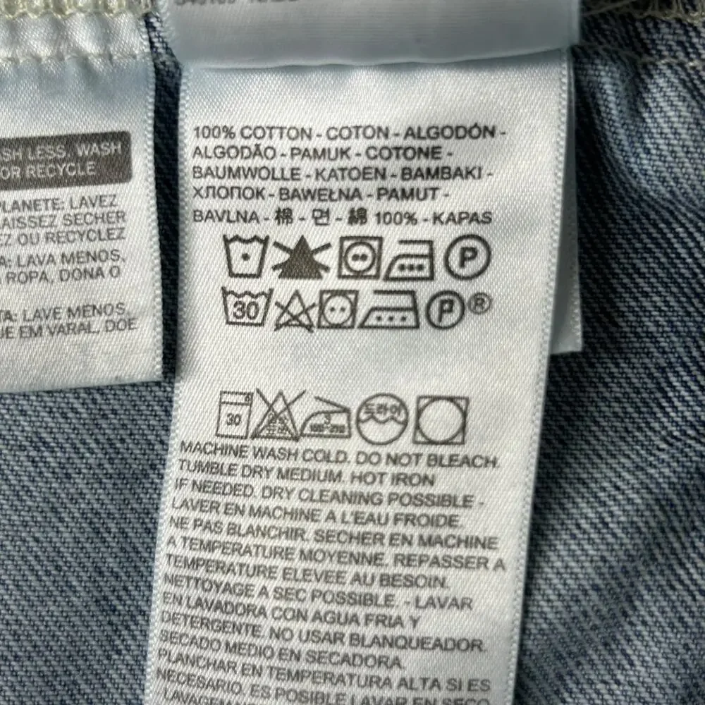 Levi’s Denim Trucker Jean Jacket Light Wash Button Up Cotton Classic Sz Large
